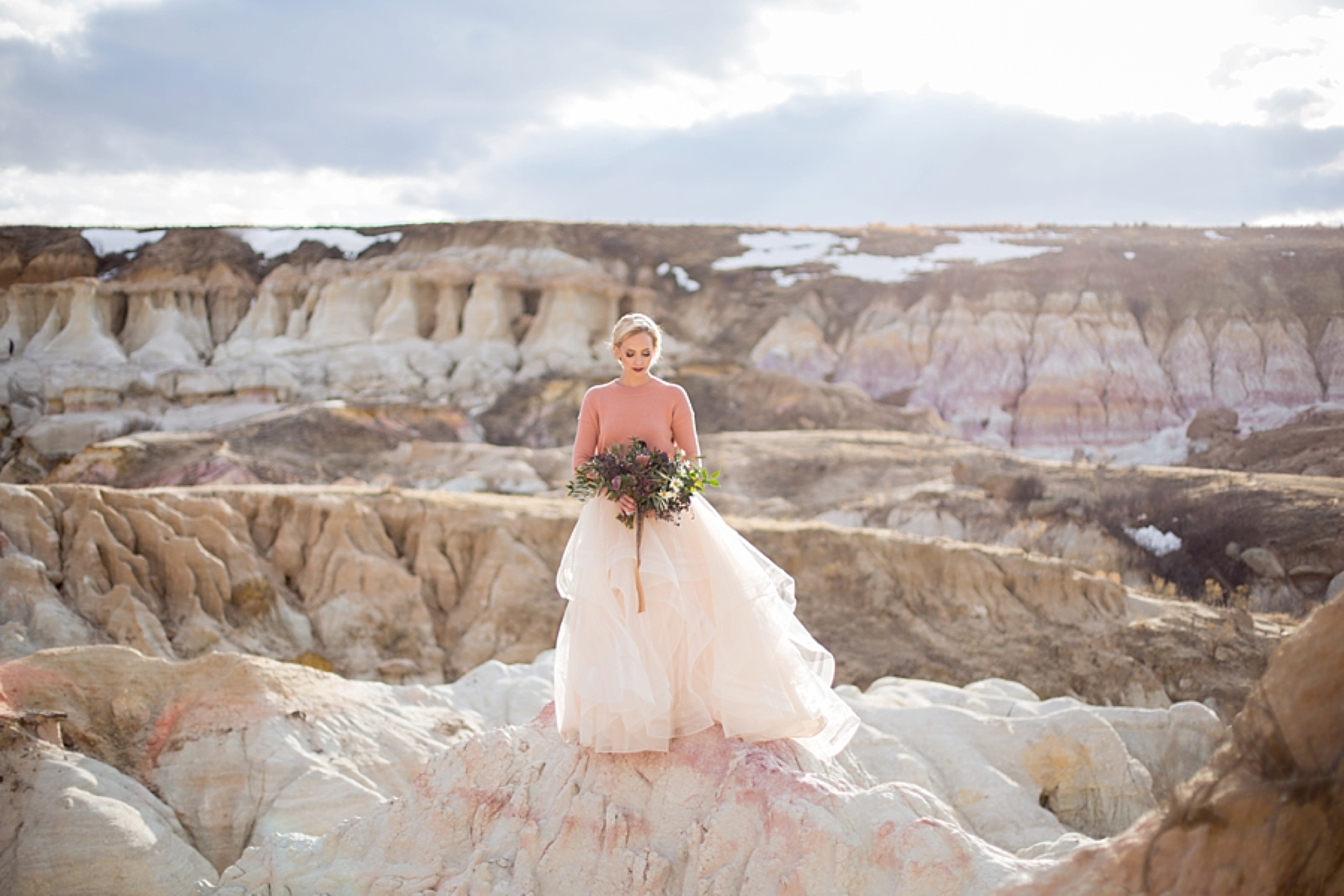 Rocky Mountain Bride Colorado Paint Mines | Jamie Beth Photography