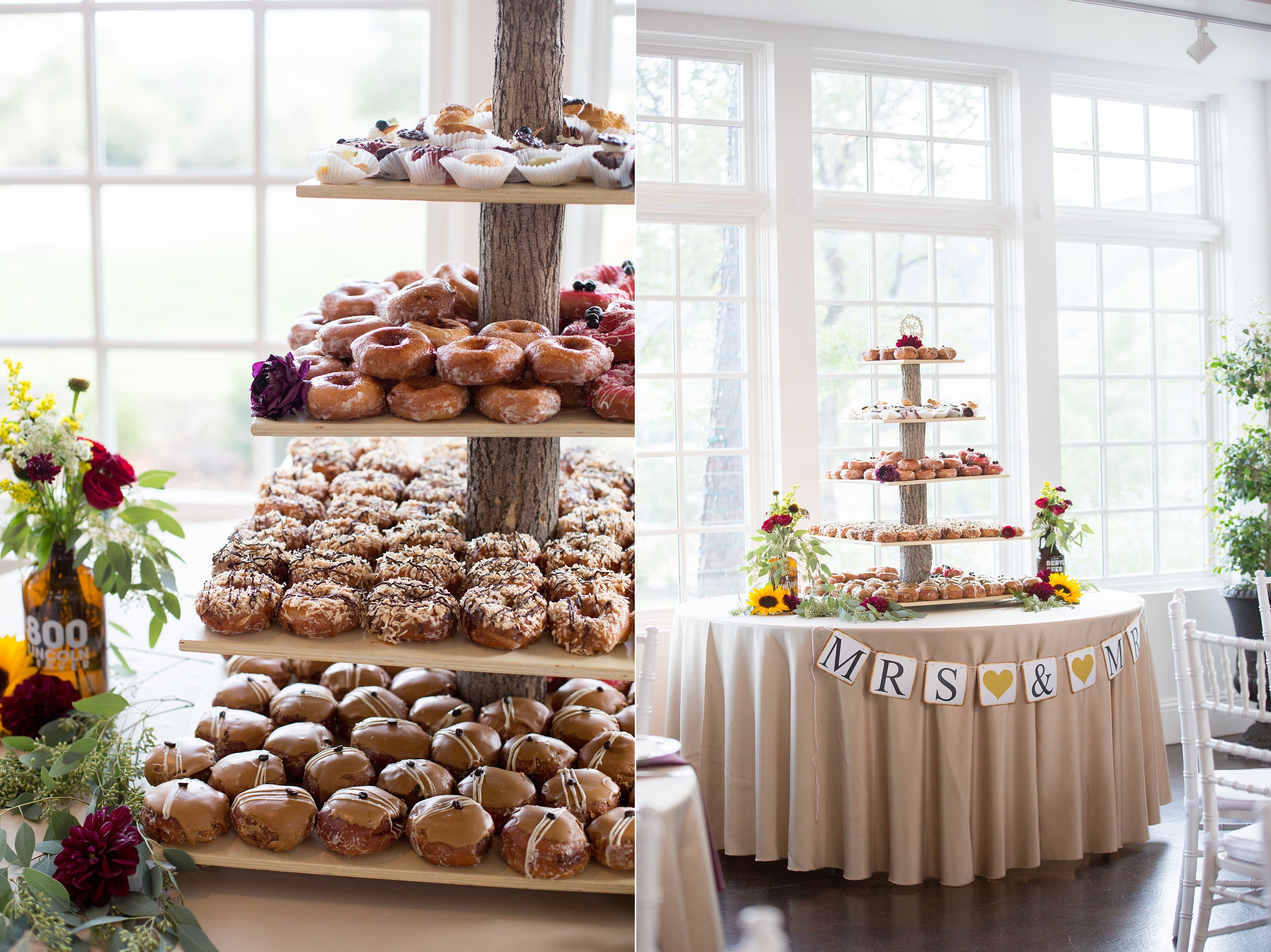 donut reception at manor house colorado weddings