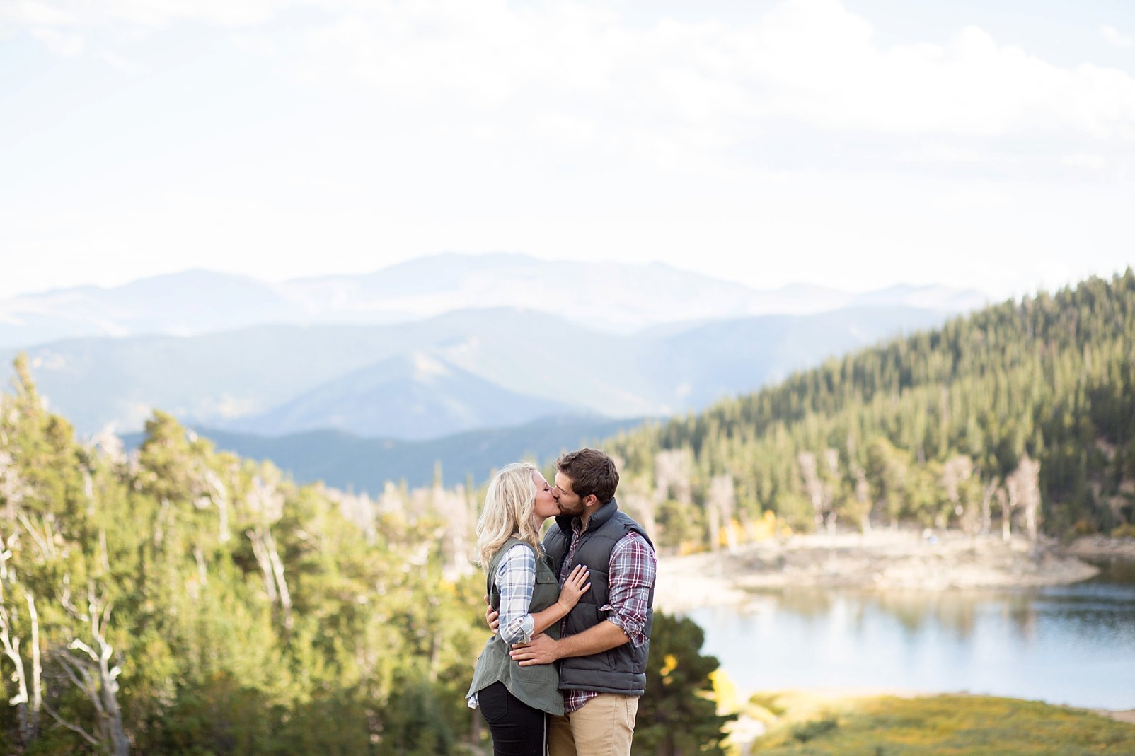 mountains and st mary's glacier engagement session