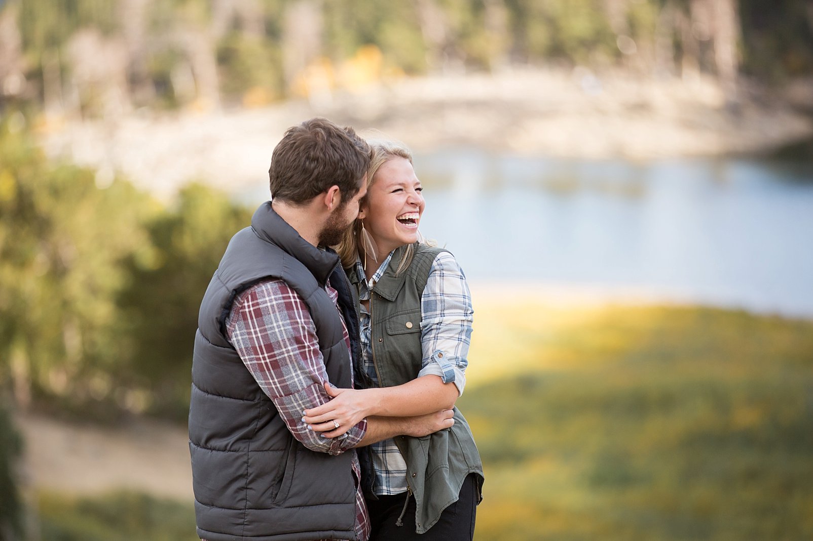 st mary's glacier engagement session