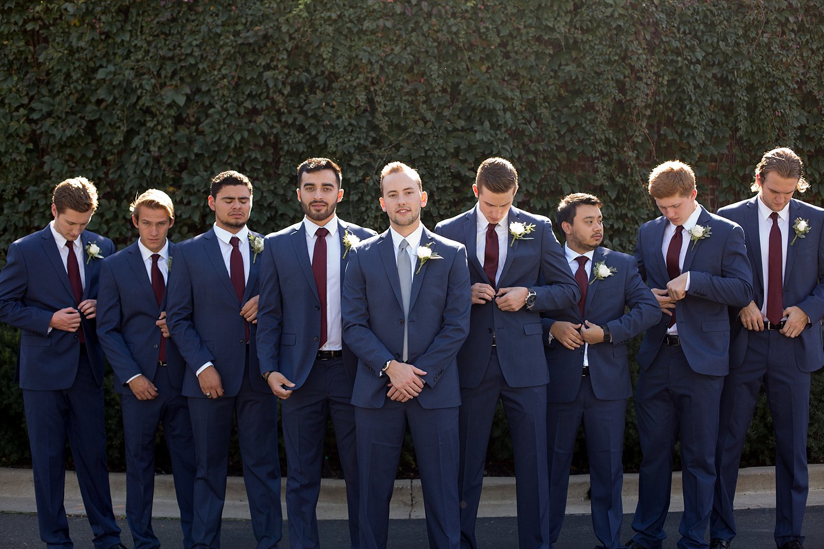groomsmen photography at denver wedding