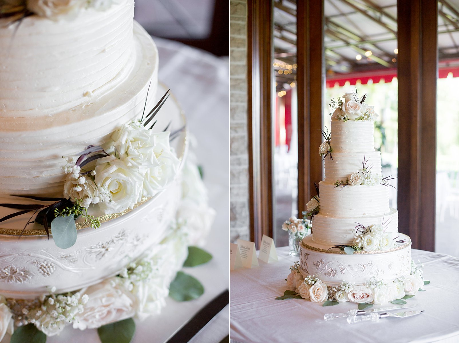 wedding cake at cherry hills country club