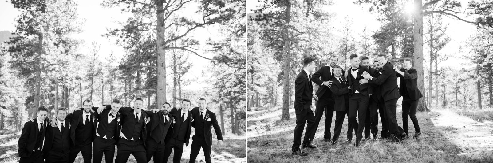 groomsmen photos at della terra mountain wedding