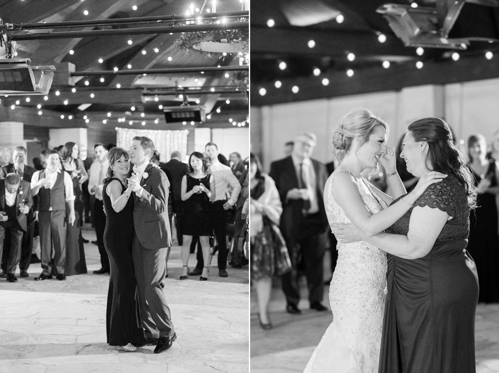 first dances during reception at colorado sanctuary golf course wedding